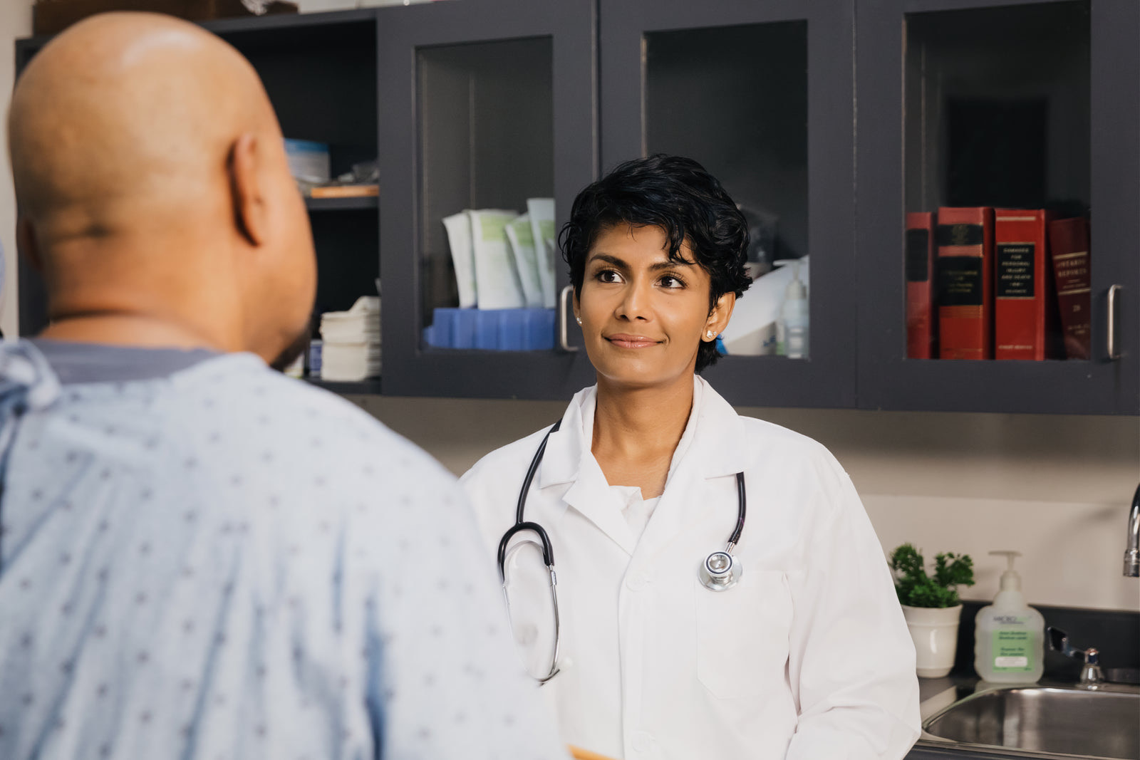 Doctor consulting a patient during an OPD visit at an Indian government hospital