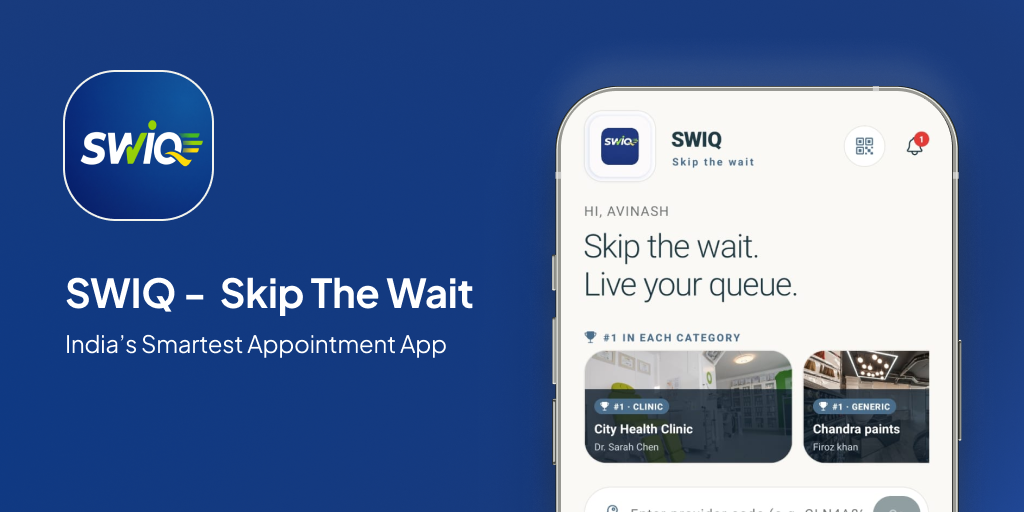 Appointment booking in Jodhpur with SWIQ live queue tracking app